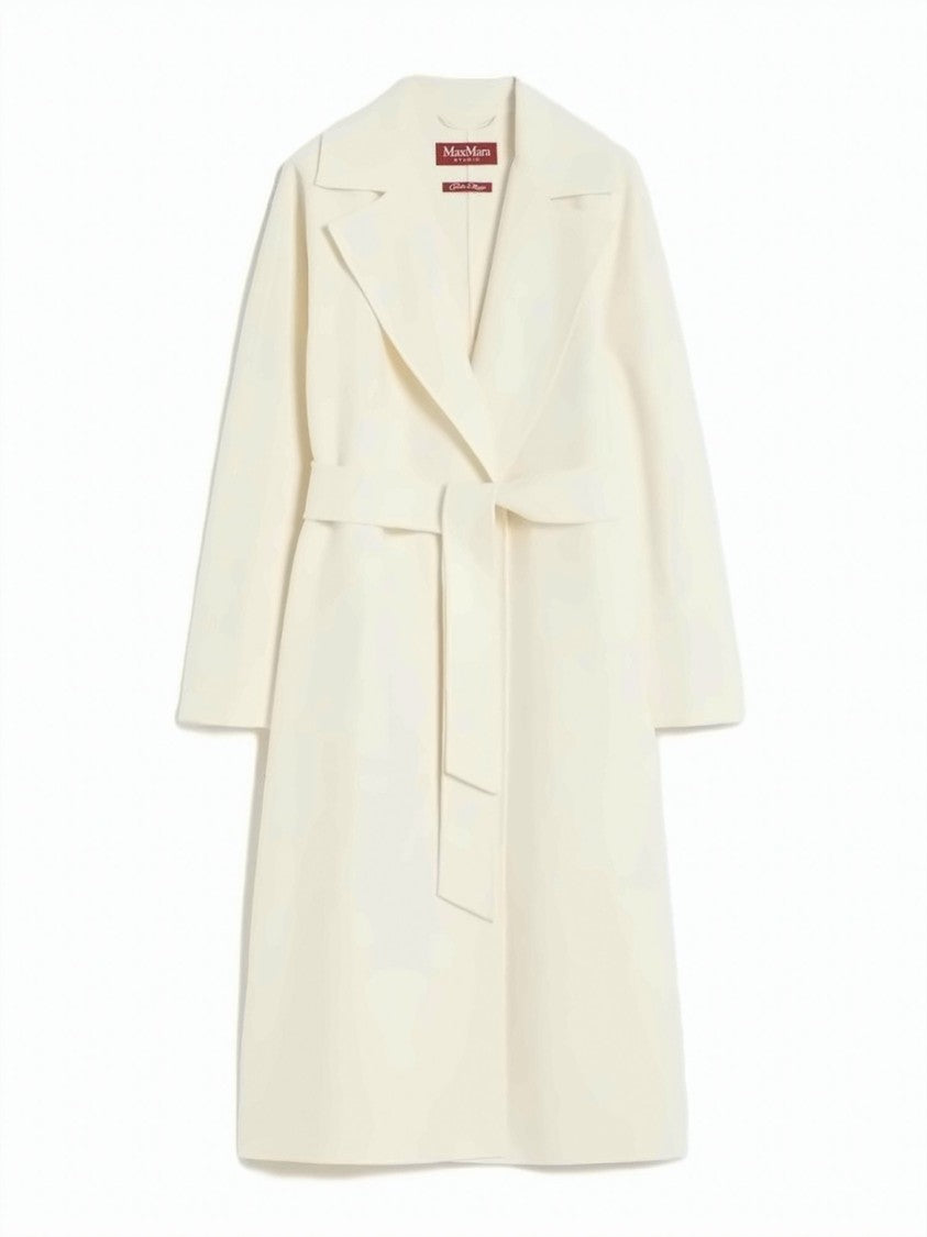 Max Mara Wrap Design Long Coat With Self-Tie Belt