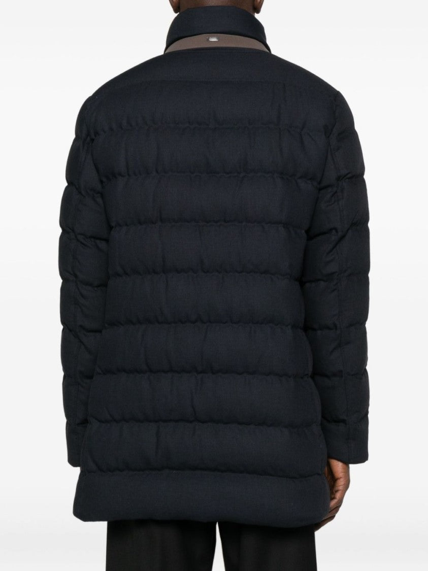Herno Quilted Black Jacket With Tailored Fit