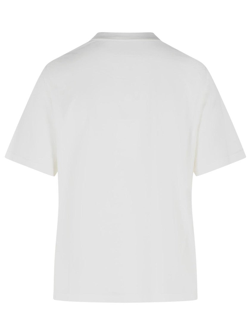 Mm6 By Maison Margiela White Cotton T-Shirt