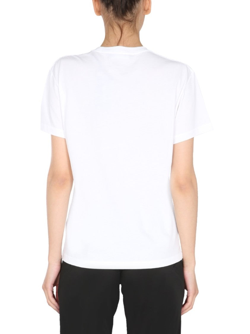 Raf Simons Crew Neck T-Shirt With Graphic Patches