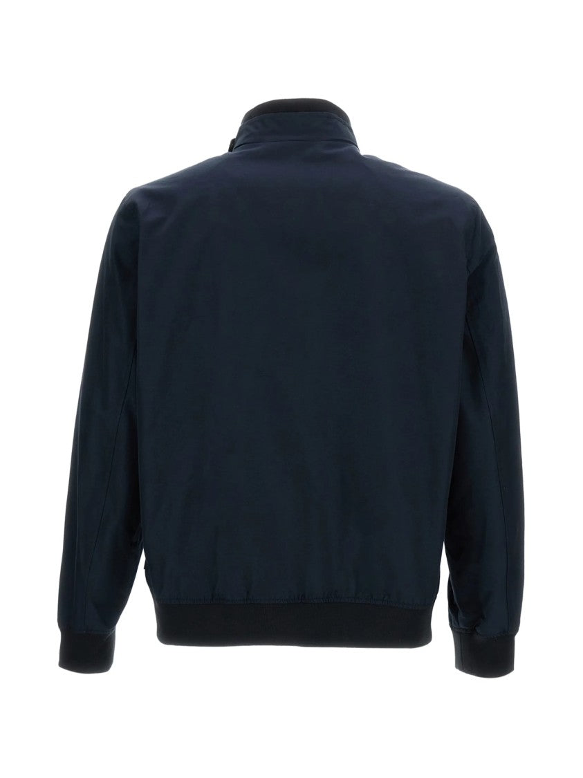 Woolrich Blue Spring Lewis Bomber Cotton Jacket