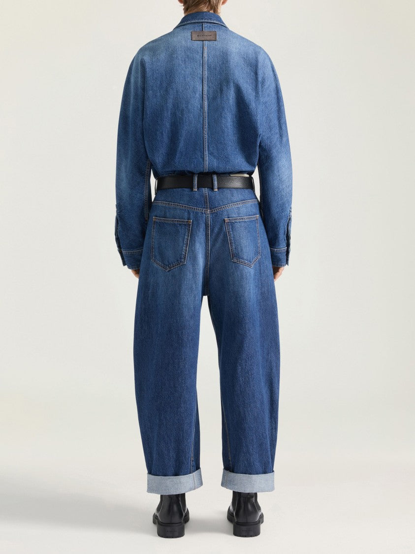 Givenchy Medium Blue Denim Pointed Collar Overshirt