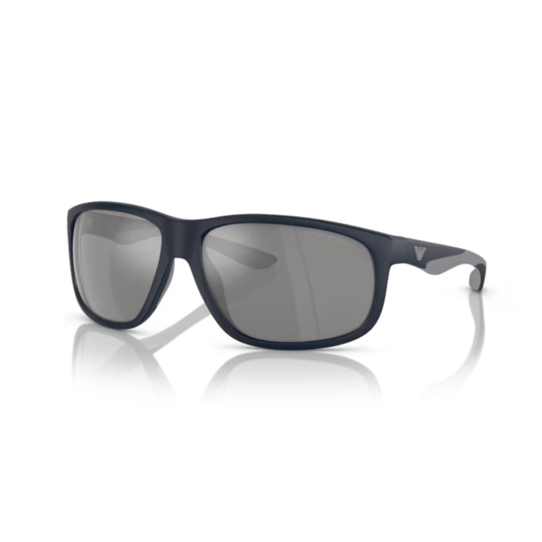 Emporio Armani 0Ea4199u Rectangular Two-Tone Sunglasses With Matte Finish