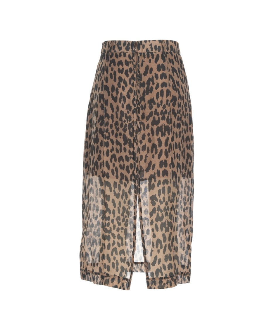 Baum Und Pferdgarten 'Shevin' Animal Print Skirt