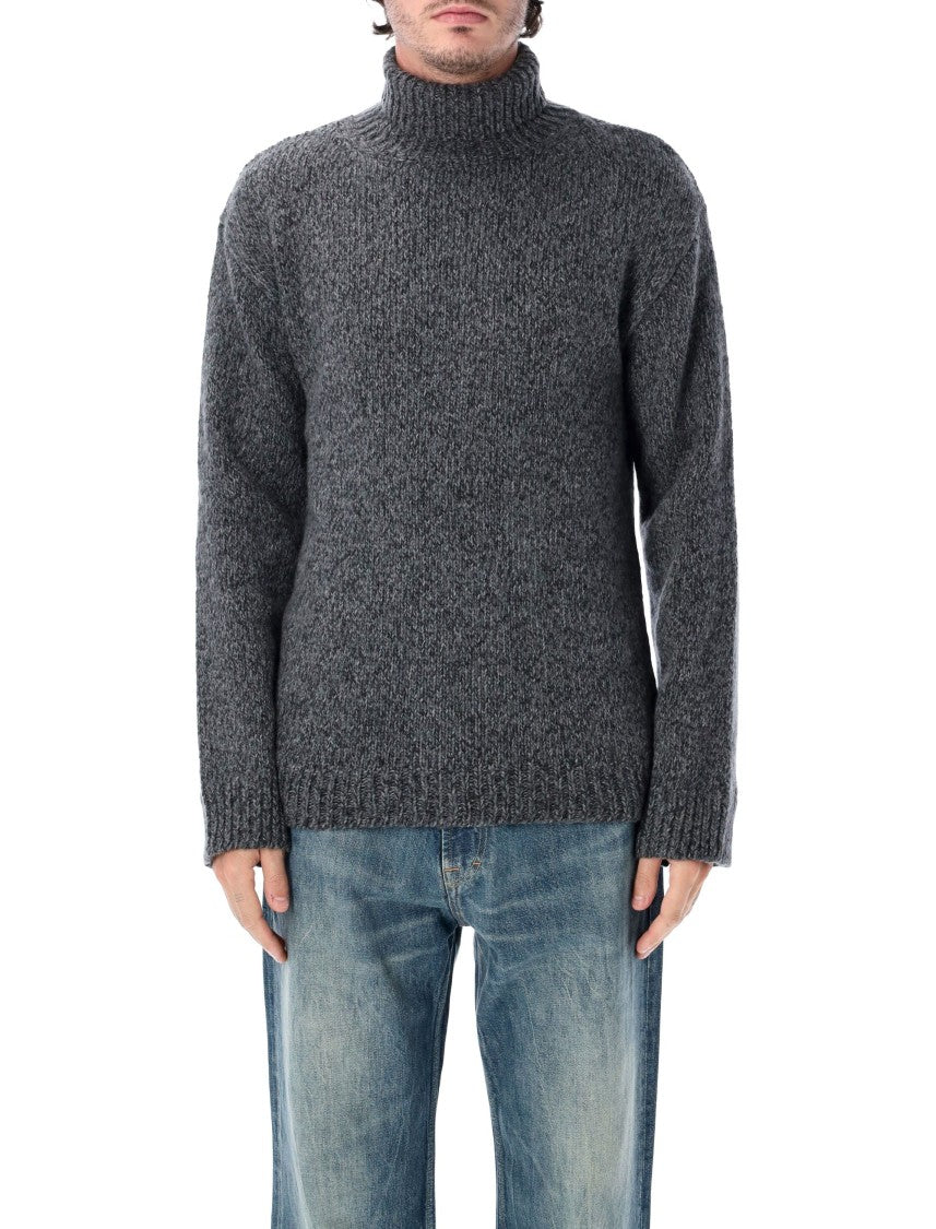 Our Legacy Popover Slub Twisted Pure Wool Slub Turtleneck