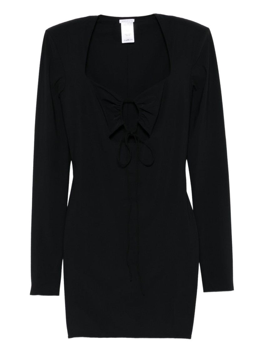 Amazuin Form-Fitting Mini Dress With Central Cut-Out Detail
