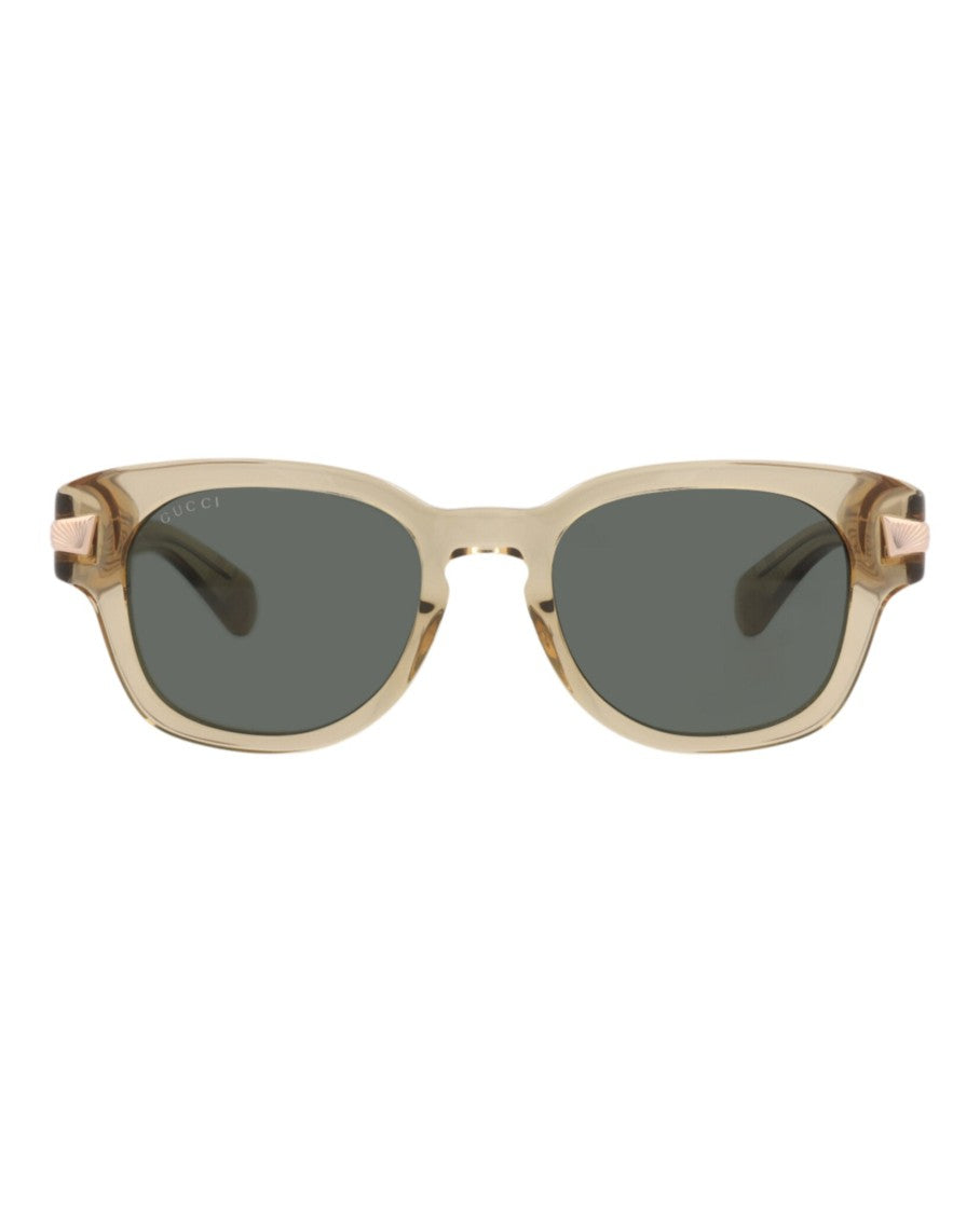 Gucci Round-Frame Recycled Acetate Sunglasses