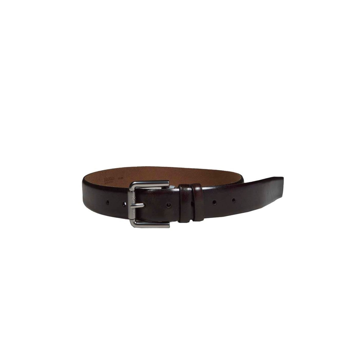 Max Mara Weleather35 Belt In Brown Buffered Leather
