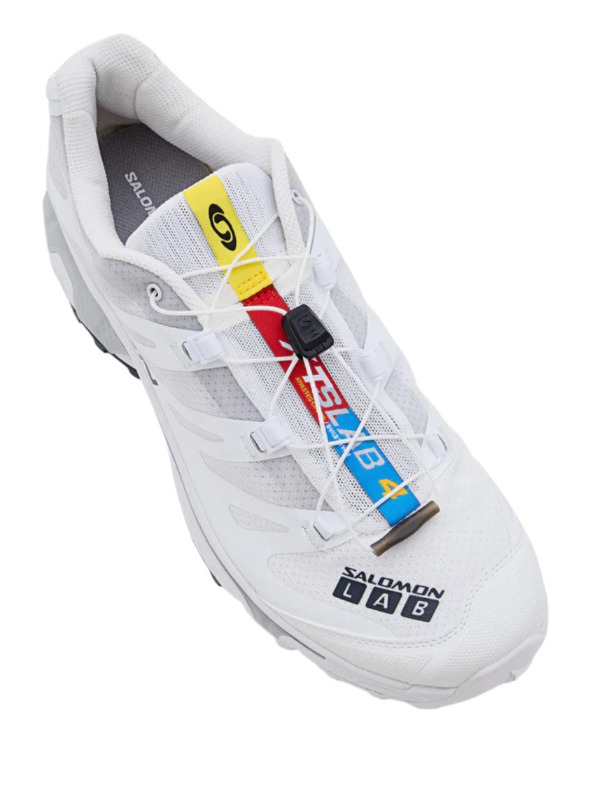 Salomon White Mesh Xt4 Og Sneakers