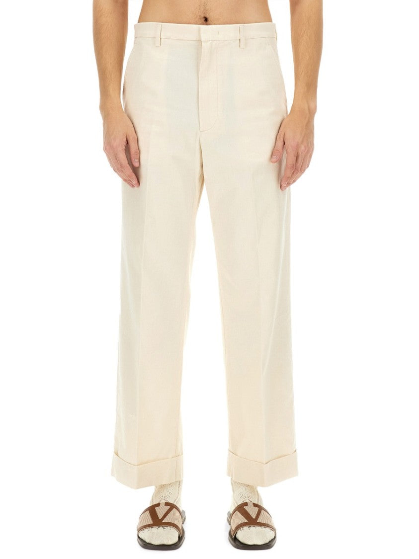 Valentino High-Waisted Pants With Stylish Lapels