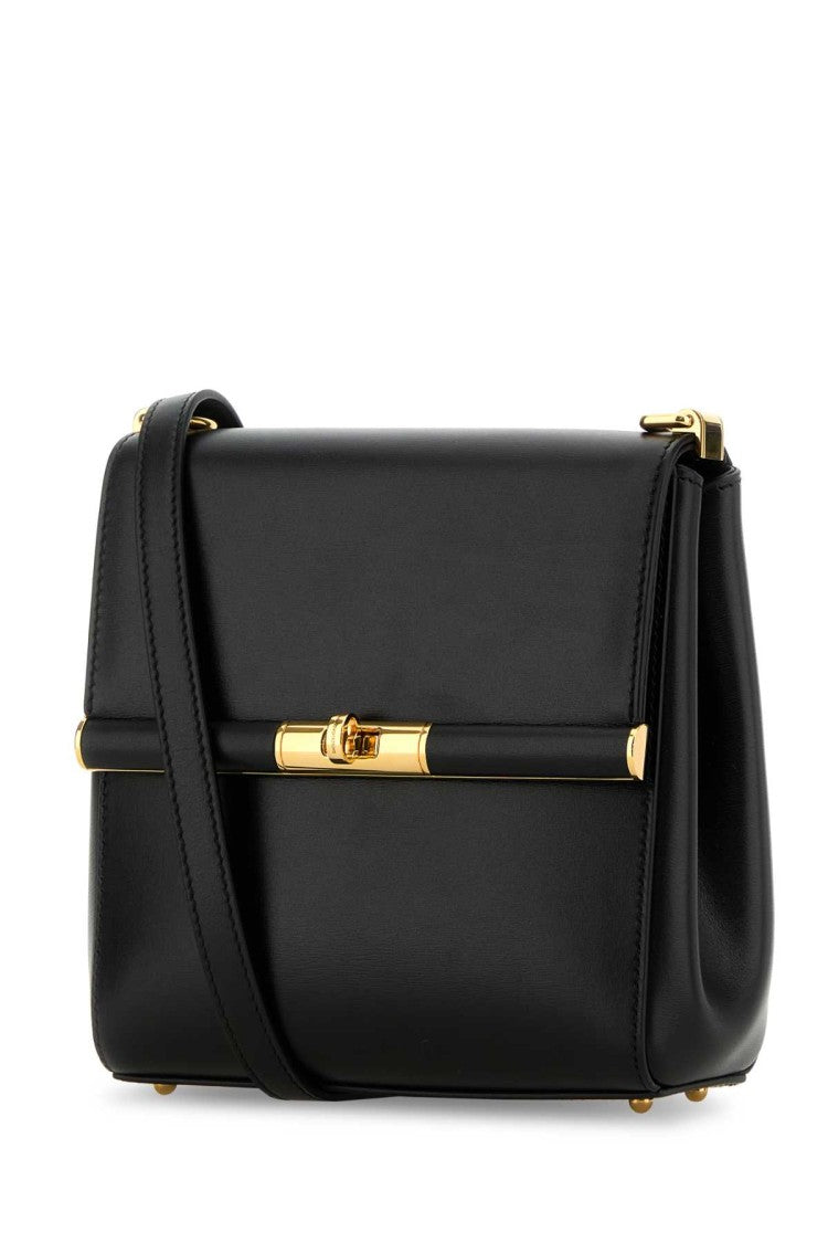 Dolce & Gabbana Black Leather Marlene Crossbody Bag