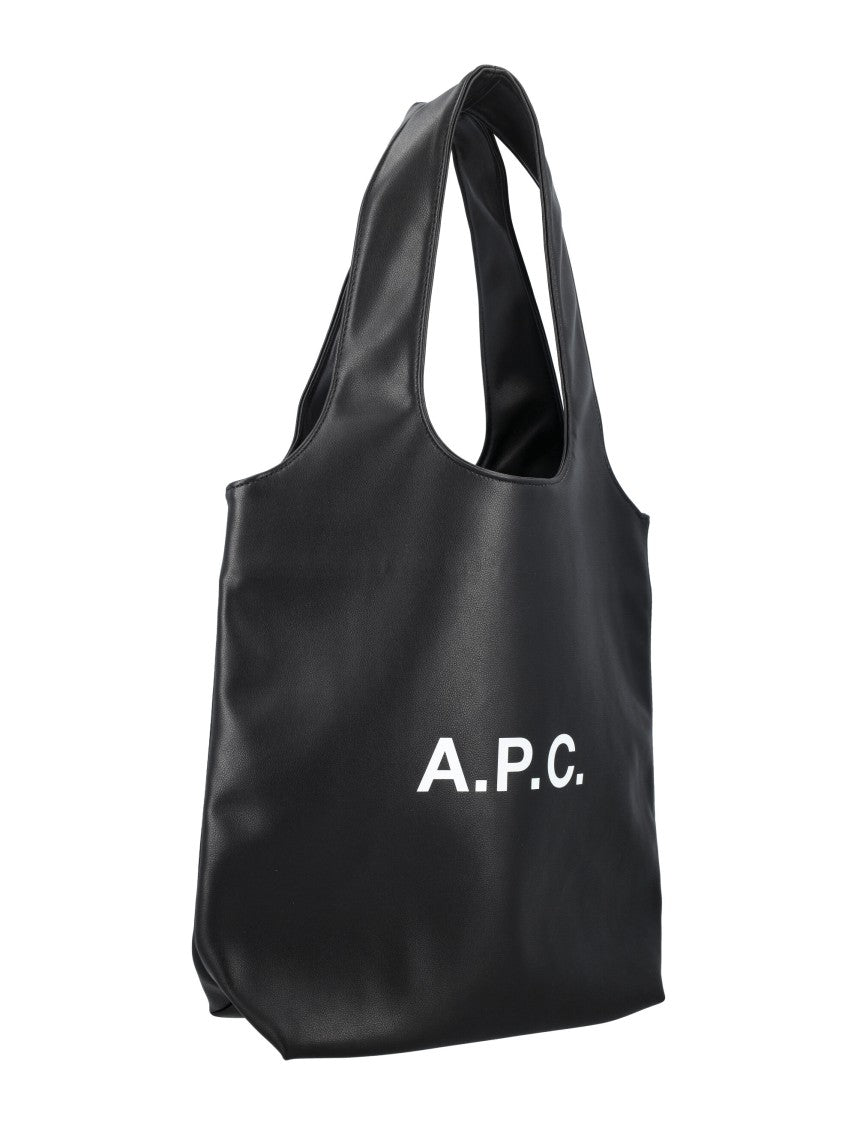 A.P.C. Compact Recycled Leather Tote With Structured Silhouette