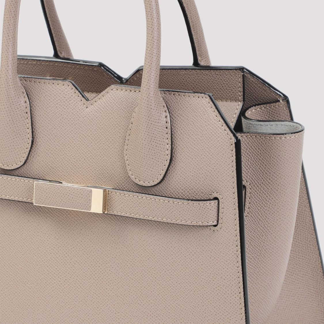 Valextra Milano Mini Handbag In Sahara Calf Leather