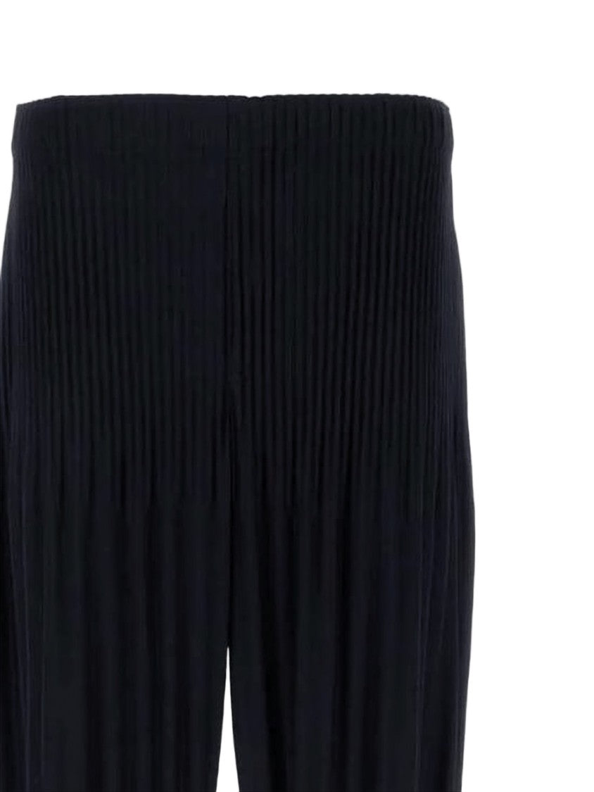Homme Plissé Issey Miyake Pleated Tapered Jogger Pants With Elastic Waistband