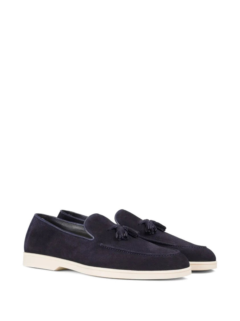 Doucal's Tassel Suede Loafers