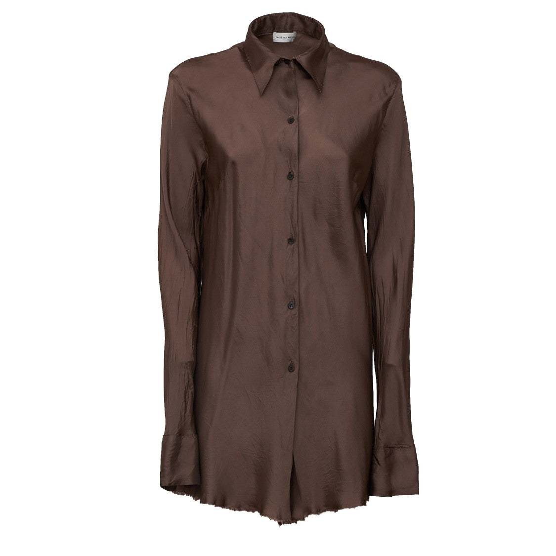 Dries Van Noten Calima W.W. Frayed Hem Shirt