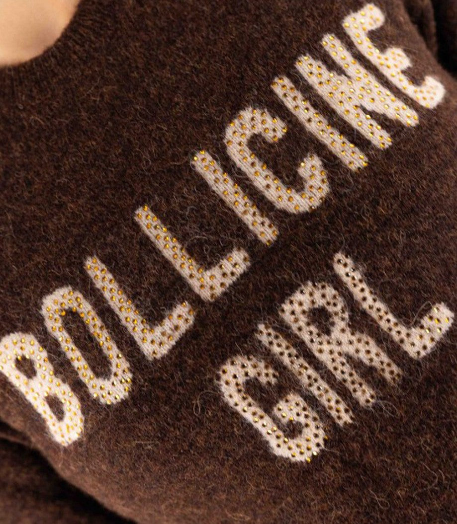 Mc2 Saint Barth Alpaca Sweatshirt With Unique 'Bollicine Girl' Print
