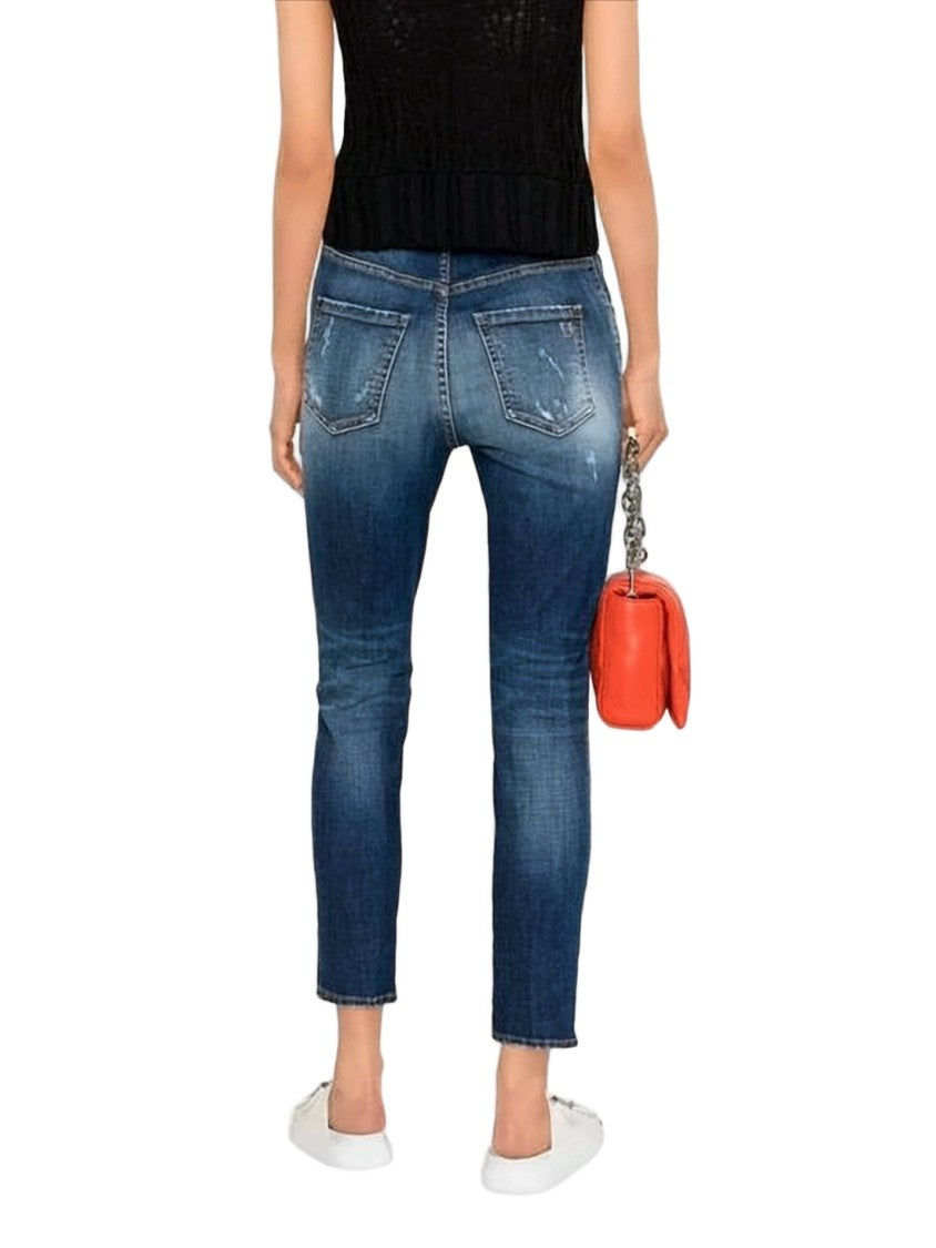 Dsquared2 Slim-Fit Distressed Denim Pants With Unique Details