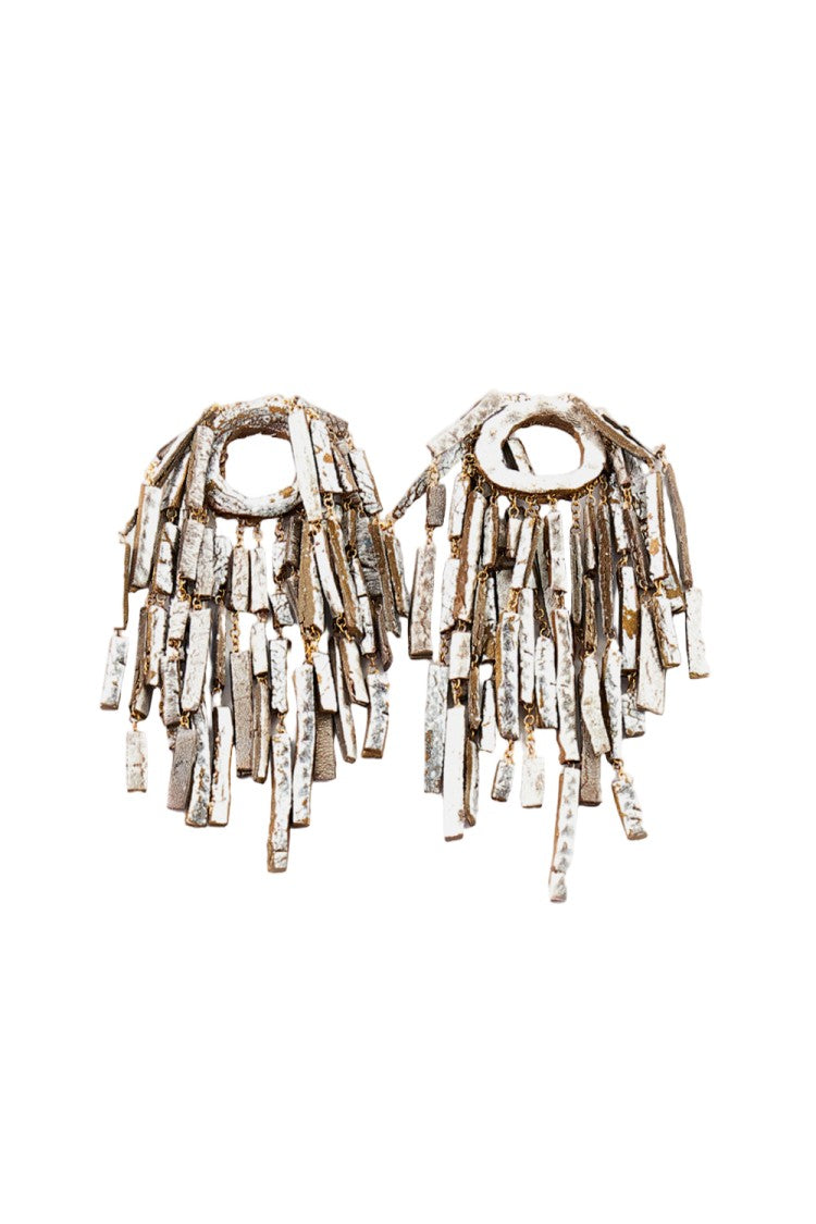 Gfw Handmade Gold Long Earrings