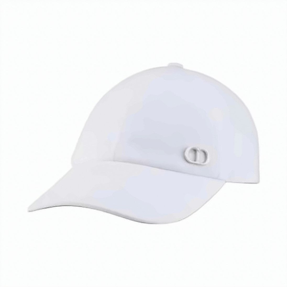 Dior White Baseball Cap With Clean Design