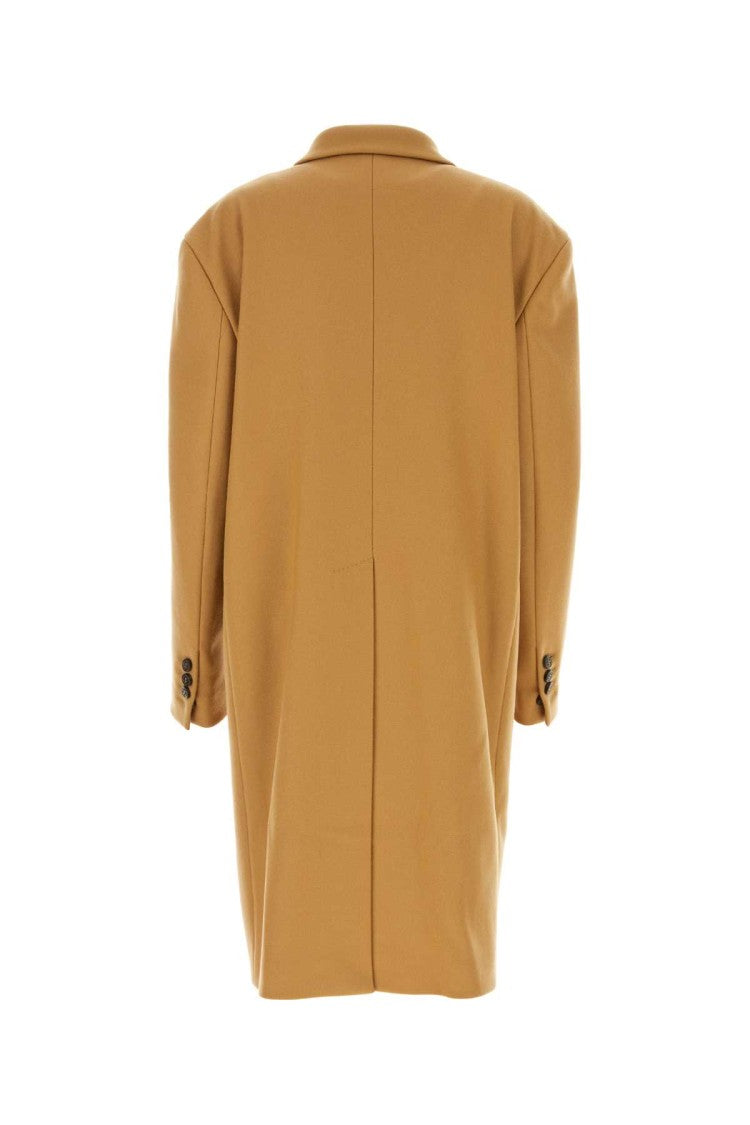 Dsquared2 Camel Wool Blend Oversize Deana Coat