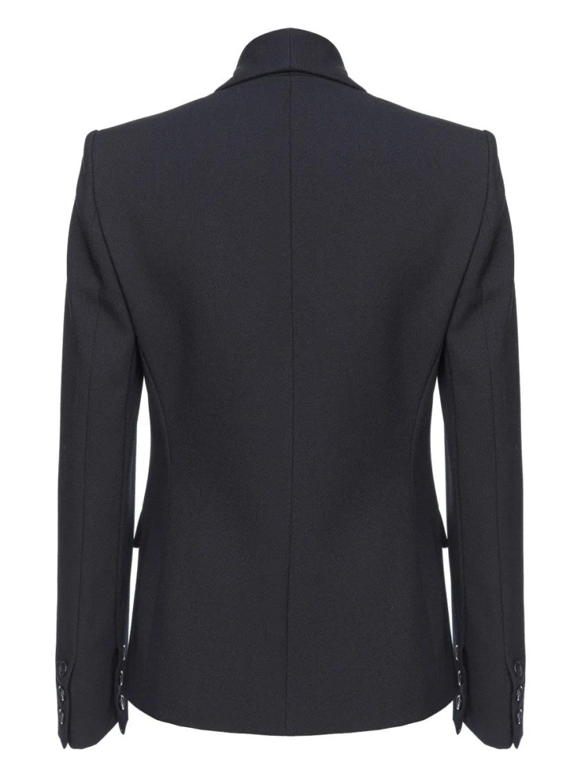 Pinko Shawl-Lapel Twill Blazer