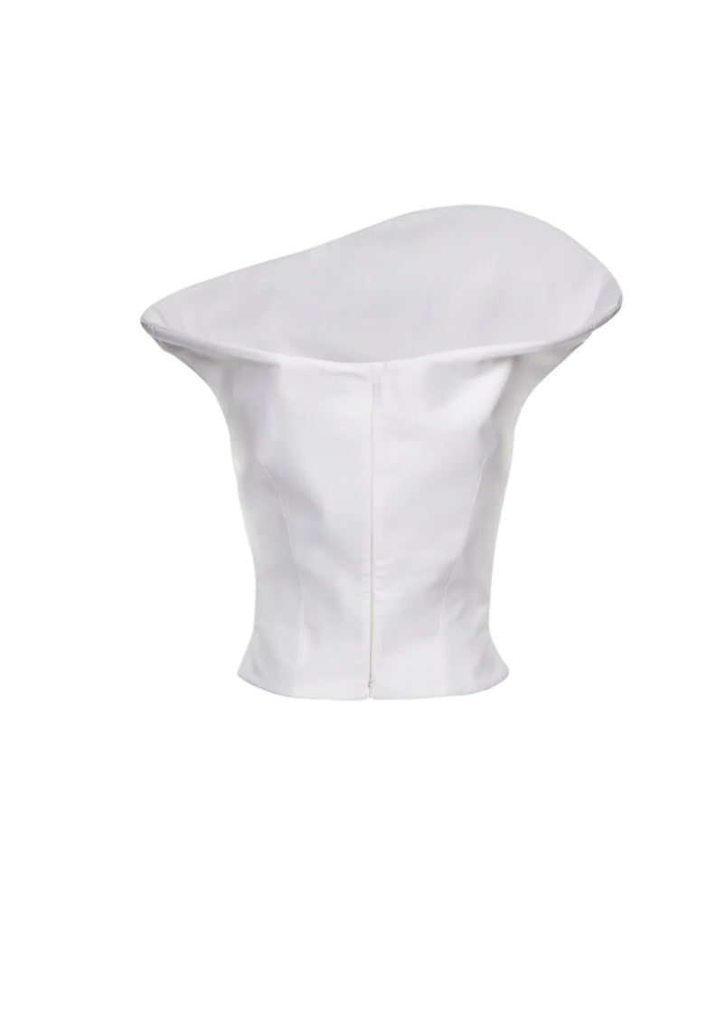 Magda Butrym Sculptural 3D Neckline Top