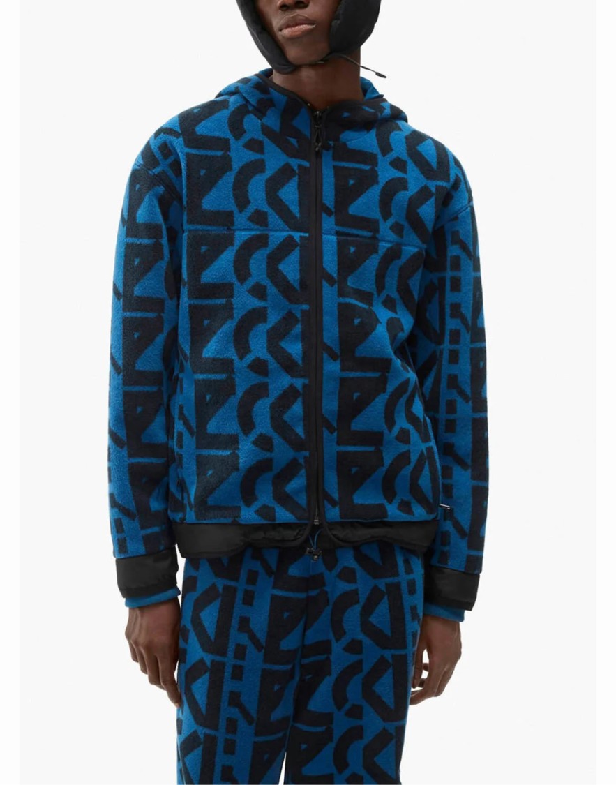 Kenzo Allover Monogram Zipped Hoodie