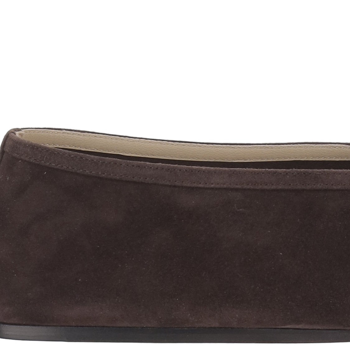 Le Monde Béryl Suede Flat Shoes With Tapered Toe And Rubber Sole