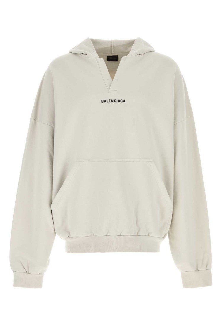 Balenciaga Chalk Cotton Sweatshirt