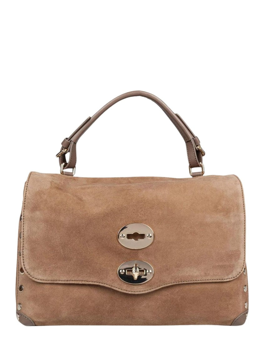 Zanellato Green Structured Suede Shoulder Bag