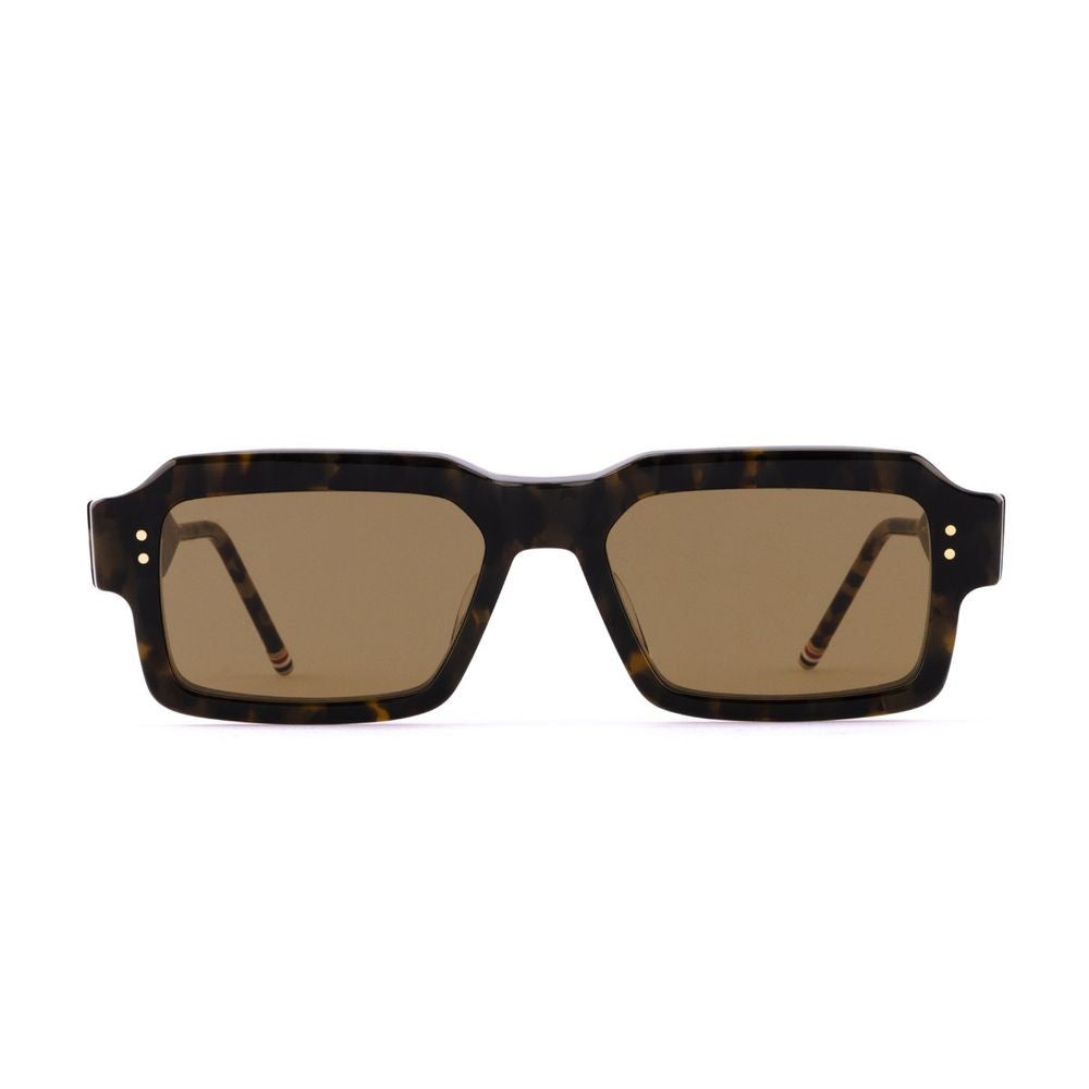 Thom Browne Ues924a - G0002 Rectangular Brown Havana Sunglasses
