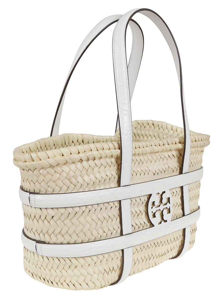 Tory Burch Ella Straw Small Basket