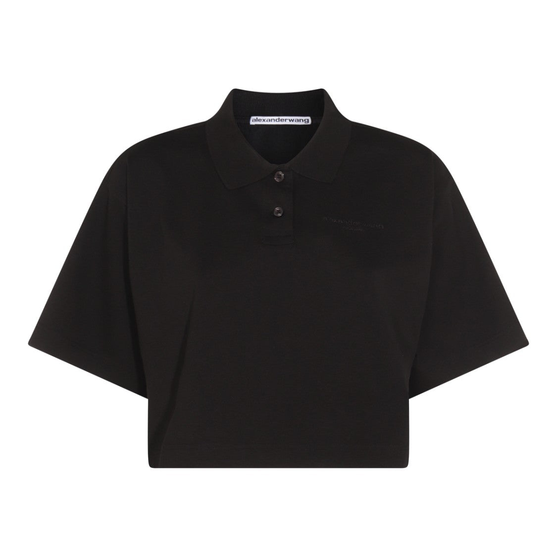 Alexander Wang Black Cotton Polo Shirt