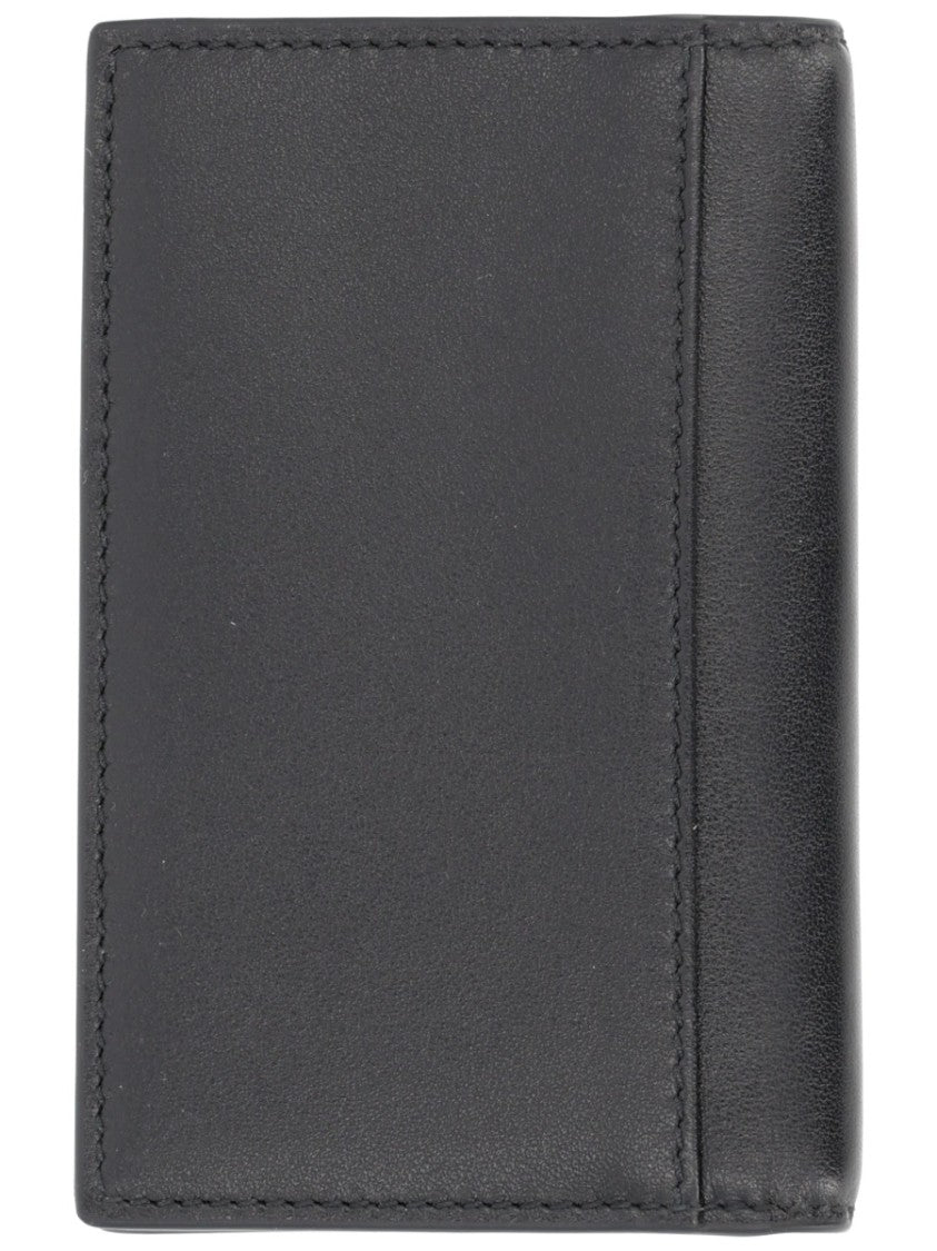 Gucci Silver-Tone Horsebit Calfskin Card Holder