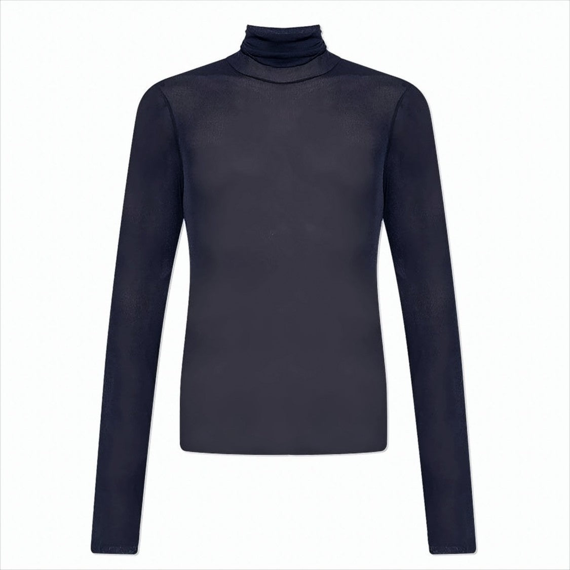 Ami Ribbed Turtleneck Sweater With Slim Fit