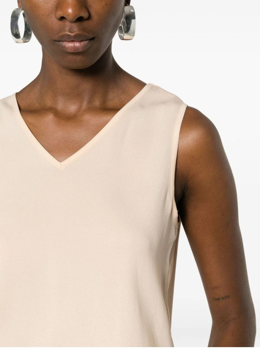 Fabiana Filippi Pink V-Neck Top