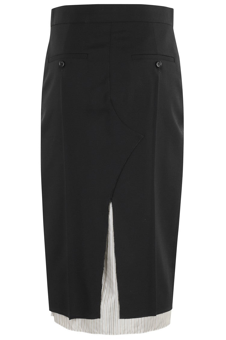 Marni Tailored Black Midi Skirt