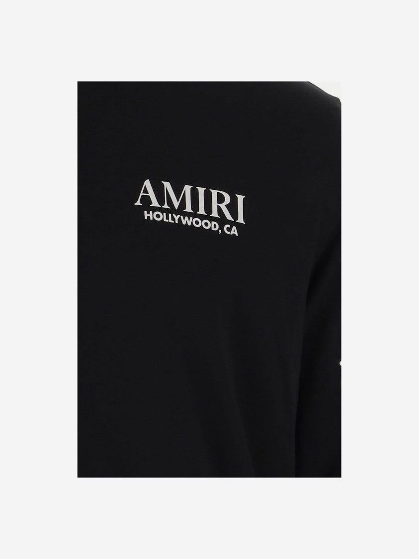 Amiri Cotton Sweatshirt Featuring Bone Print