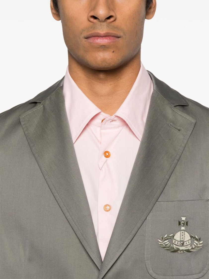 Vivienne Westwood Grey Multi Patch Pocket Button Jacket