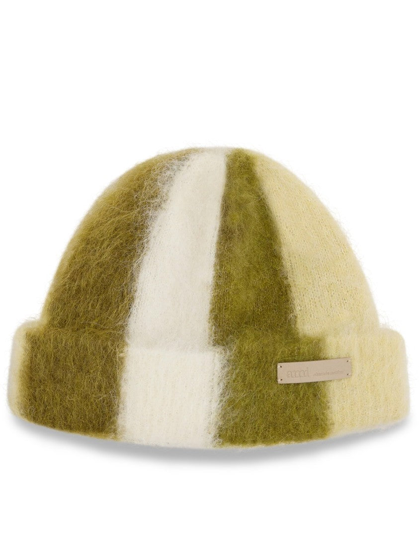 Ami Textured Blend Hat With Rounded Crown