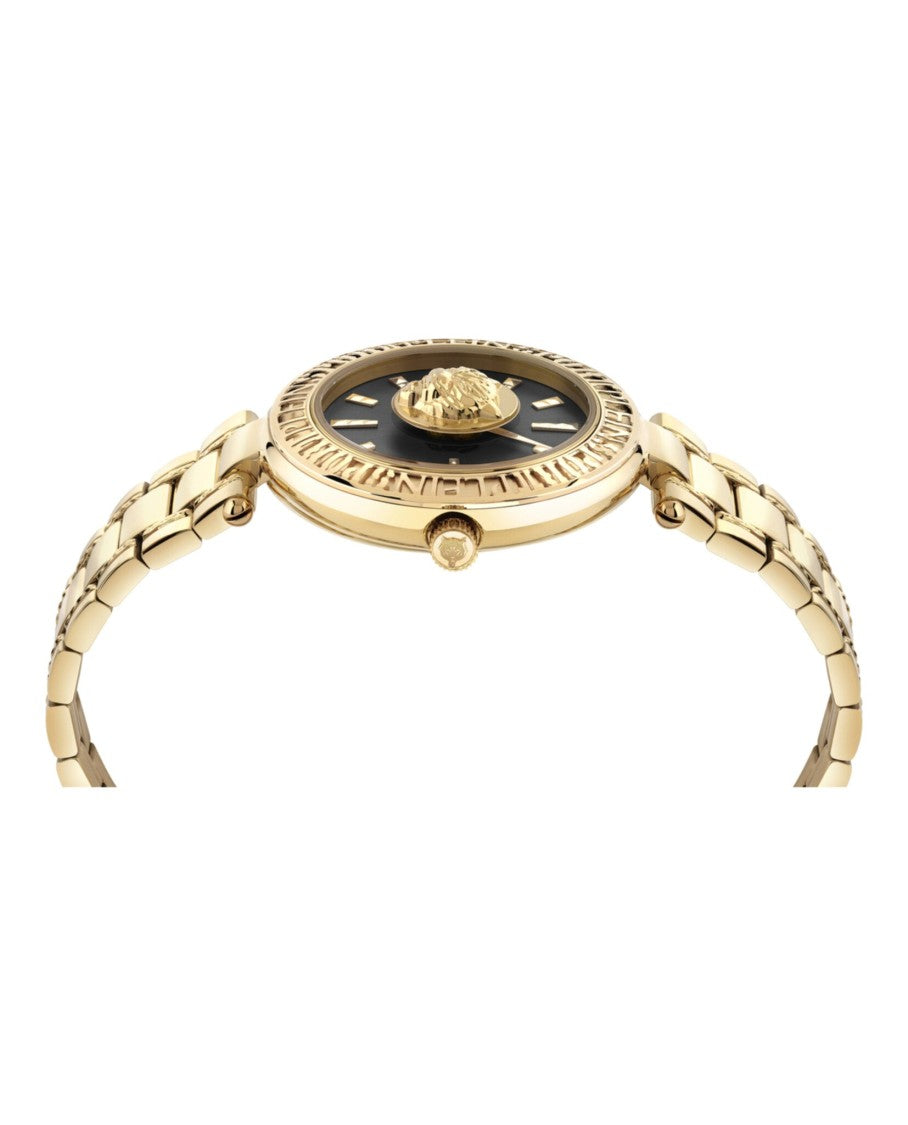 Plein Sport Opium Bracelet Watch With Black Sunray Dial And Gold Accents