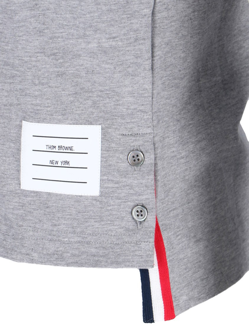 Thom Browne "Ringer" T-Shirt – Light Grey