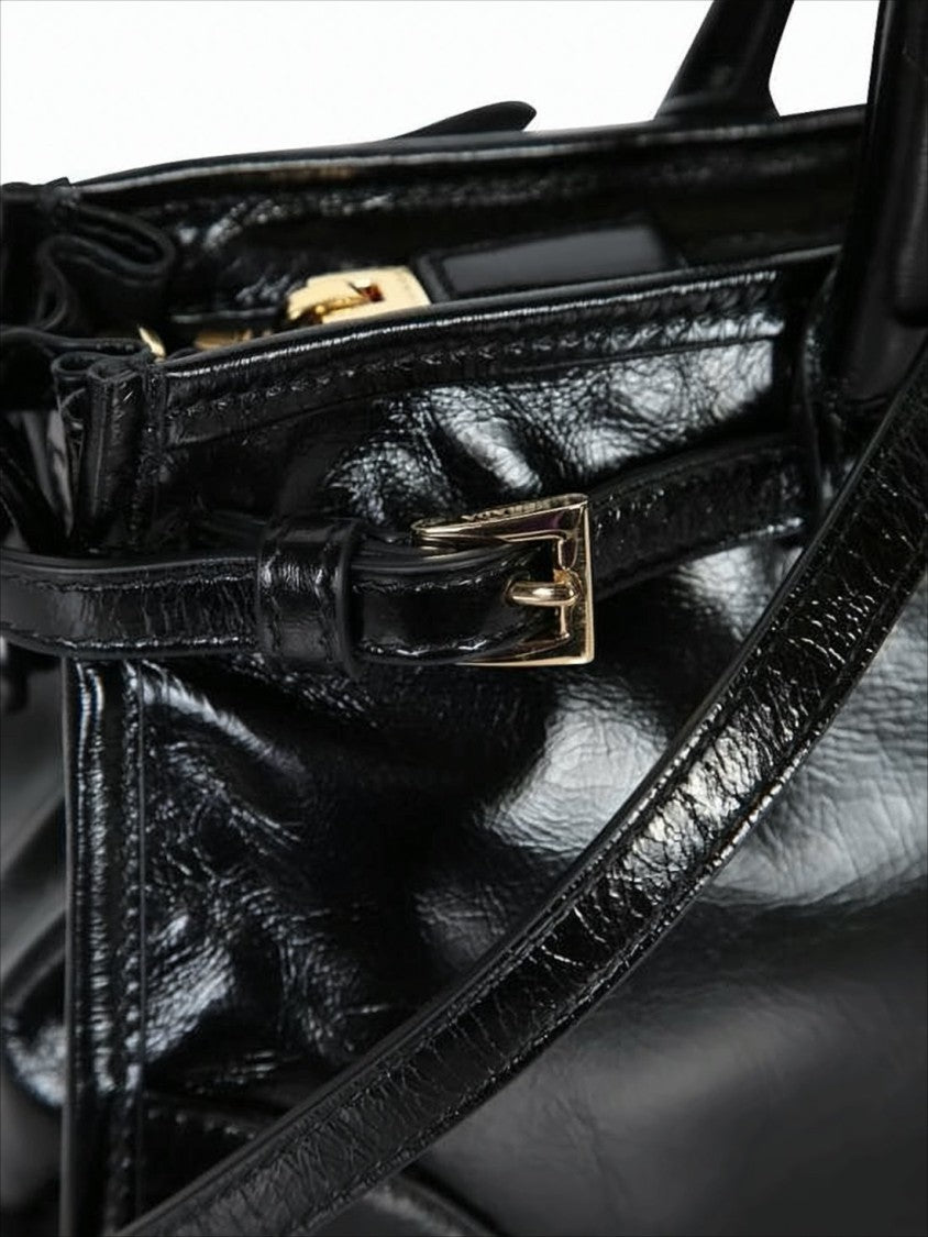 Prada Black Leather Shoulder Bag