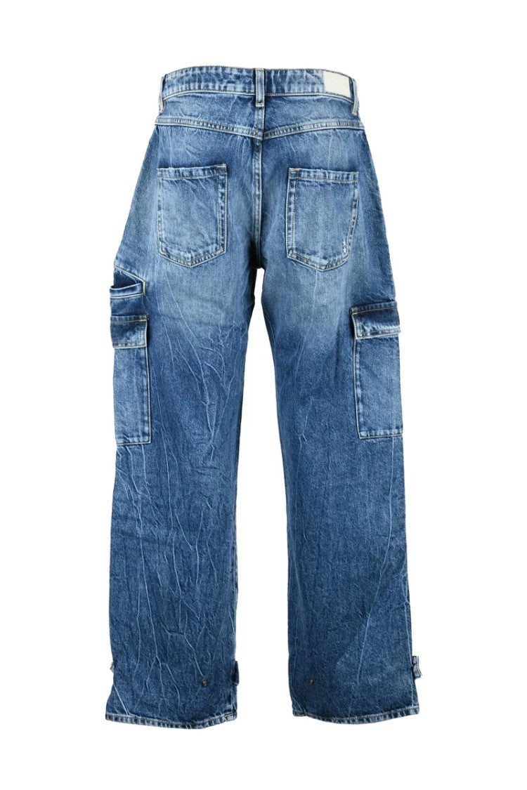Icon Denim Blue Cargo Denim Jeans