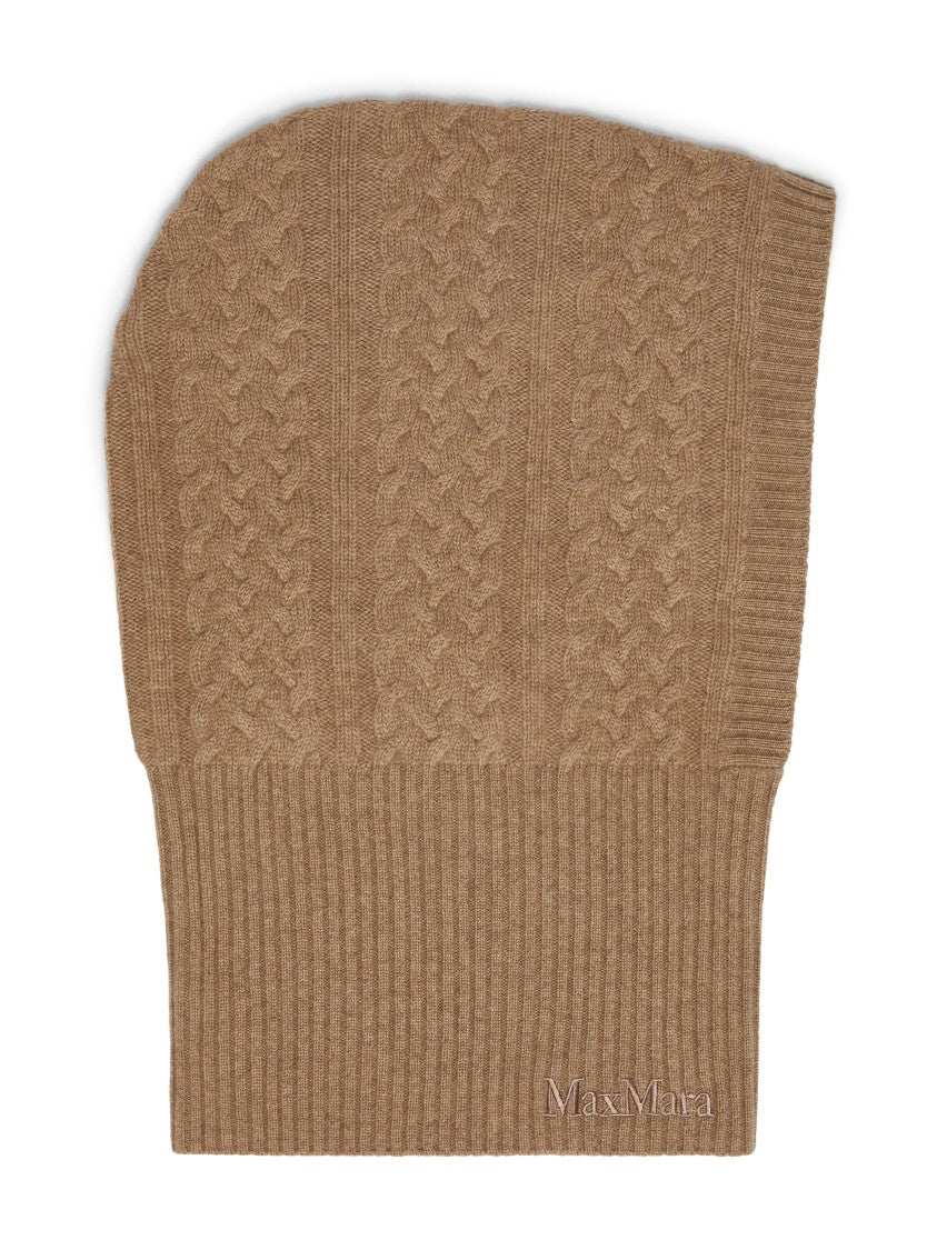Max Mara Cashmere Knitted Hat With Cable Knit Pattern