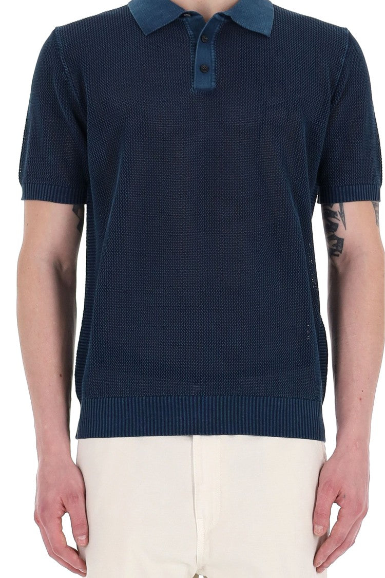 Roberto Collina Open Stitch Cotton Polo