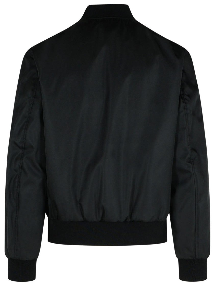 Versace Black Nylon Bomber Jacket