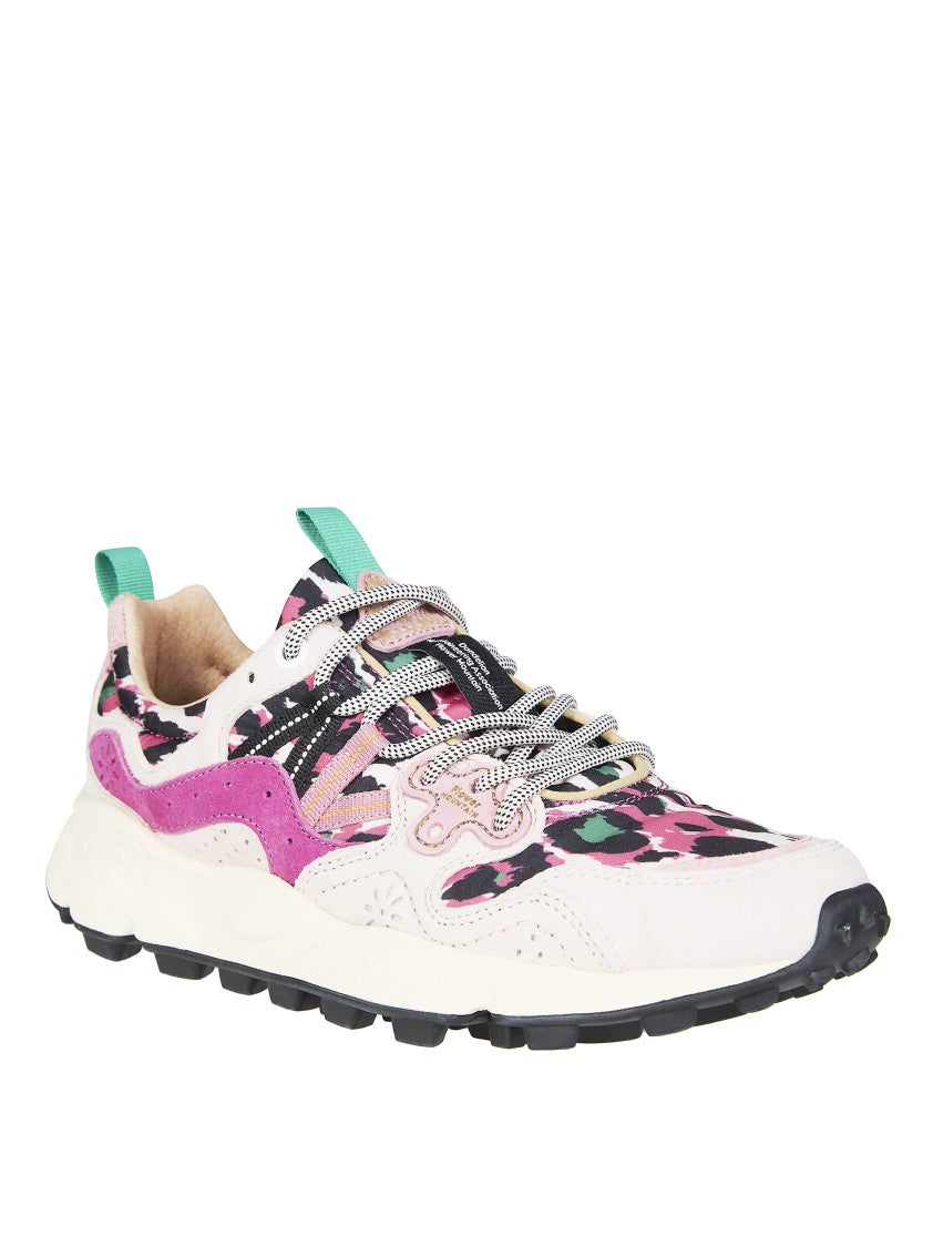 Flower Mountain Pink Yamano 3 Pig Nubuck Sneakers