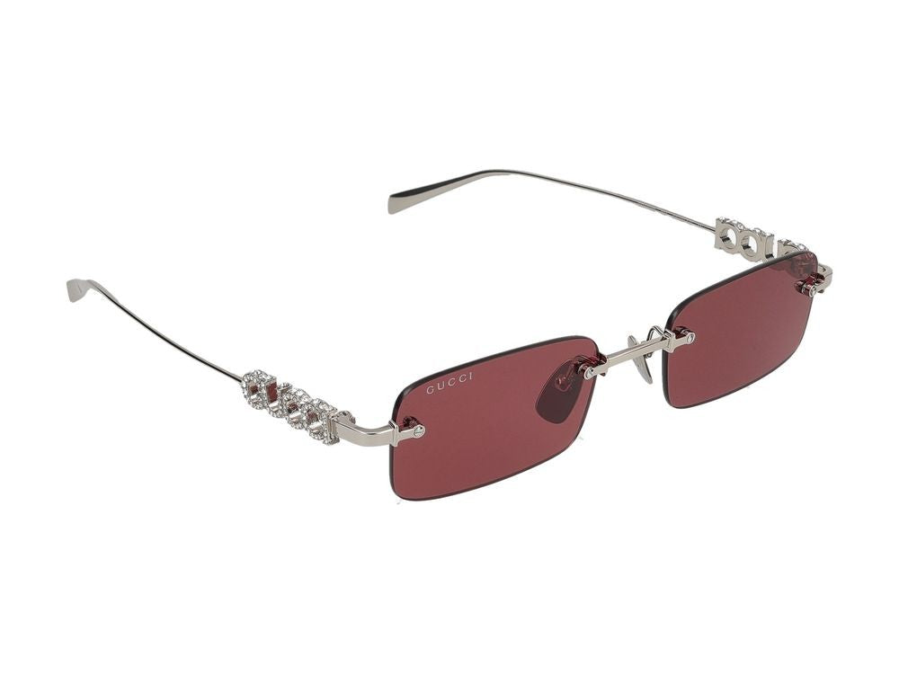 Gucci Sunglasses Gucci Gg1808s 004 Silver Silver Red 52/20/145